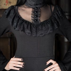 Dracula Clothing Edwardian bell sleeve goth dress